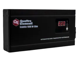 Стабилизатор напряжения настенный Stabilia 1000 W-Slim (1000 ВА, 140-270 В) QUATTRO ELEMENTI
