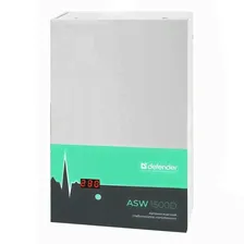 Стабилизатор напряжения релейный Defender ASW 1500D настенный белый 32 х 20 х 6,5 см